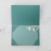 Dank je | Wilde bloemen en bessen geometrisch Bedankkaart (Binnen)