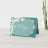 Dank je | Wildflowers en bessen geometrisch Bedankkaart (Voorkant)