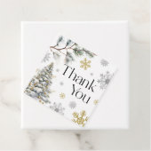 Dank je Winter Wonderland Bedankjes Labels (In situ)