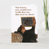 Dank je Wiskunde leraar, Cavalier King Charles Bedankkaart (Voorkant)