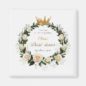 Dank je witte rozen & baby's adem magneet (Voorkant)