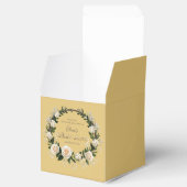 Dank je witte rozen en baby's adem bedankdoosjes (Geopend)