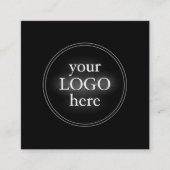 Dank je | Zakelijke minimalistische Logo Kortingskaartje (Voorkant)