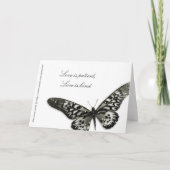 Dank je Zebra Glitter Zilver Zwart Bedankkaart (Achterkant)