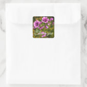 Dank je Zebra Hollyhock Flowers #2 Stickers (Tas)