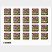 Dank je Zebra Hollyhock Flowers #2 Stickers (Vel)