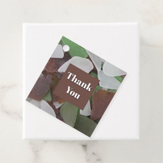 Dank Je Zee Glas Foto Multifunctioneel Dankbetuigi Bedankjes Labels (In situ)