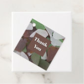 Dank je Zeeglas Foto Multifunctioneel Bedankt Bedankjes Labels (In situ)