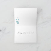 Dank je zeemeermin verjaardagskaarten bedankkaart (Binnen)