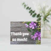 Dank je zeer briefkaart (Staand voorkant)