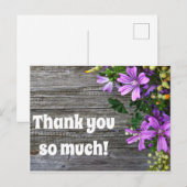 Dank je zeer briefkaart (Voorkant / Achterkant)