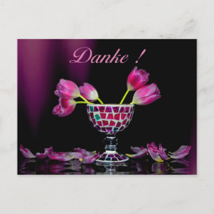 Dank je zeggen met tulpen  - briefkaart