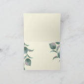 Dank je | Zonnegeel Waterverf pioenen Bedankkaart (Binnen)