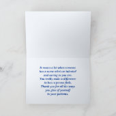 Dank je zuster. Daffodils en Stethoscoop-Kaart Bedankkaart (Binnen)