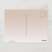 Dank je zuster met Big Red Heart Briefkaart (Achterkant)