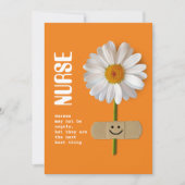 Dank je zuster. Smiling Daisy Kaart (Voorkant)