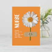 Dank je zuster. Smiling Daisy Kaart (Staand voorkant)