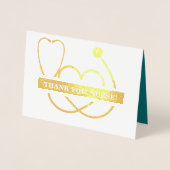 Dank je, zuster. Stethoscoop en Daisy Luxe Folie Kaarten (Voorkant)