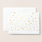 Dank je, zuster. Stethoscoop en Daisy Luxe Folie Kaarten (Met envelop)