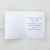 Dank je zuster. Wenskaart glimlachen Bedankkaart (Binnen)