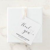 Dank je zwart en wit hart bruids douche bedankjes labels (In situ)