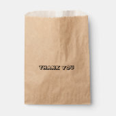 Dank je, zwart wit cadeau voor Favor Bags Bedankzakje (Voorkant)