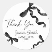 Dank Je Zwarte Boog Sticker (Voorkant)