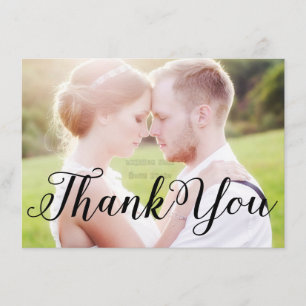 DANK JEWEL Zwarte TYPOGRAFIE Foto Kaart Voor- en A