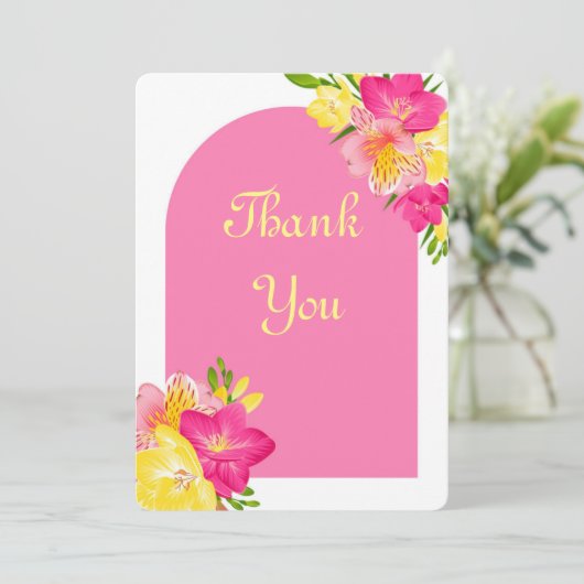 DANK JULLIE KAART (Staand voorkant)