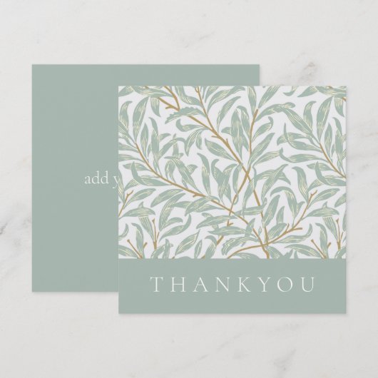 DANK JULLIE KAART : WILLIAM MORRIS : WILLOW ONTWER (Voorkant / Achterkant)