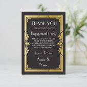 Dank jullie Kaarten van de Verloving Wedding Party (Staand voorkant)