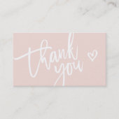 DANK JULLIE modern business insert label blush roz (Voorkant)