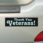 Dank jullie veteranen! bumpersticker (Op auto)
