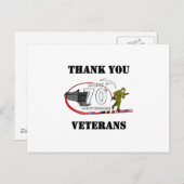 Dank jullie veteranen - Thank you veterans Briefkaart (Voorkant / Achterkant)