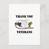 Dank jullie veteranen - Thank you veterans Briefkaart (Voorkant)