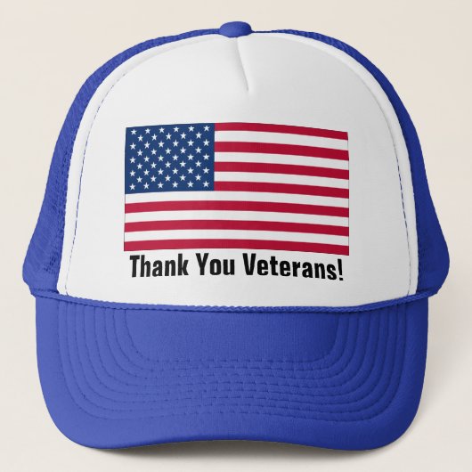 Dank jullie veteranen! trucker pet (Voorkant)