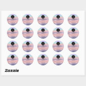 Dank Logo Holograph ROZE Ombre Violet Ronde Sticker (Vel)