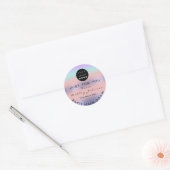 Dank Logo Holograph ROZE Ombre Violet Ronde Sticker (Envelop)