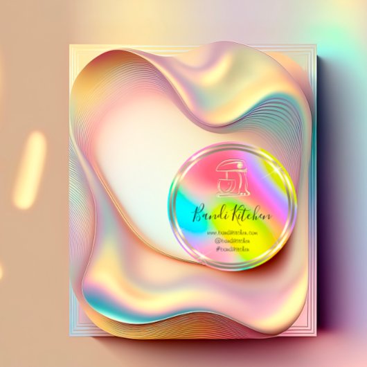 Dank Logo Kitchen voor het koken van Chef Rainbow Ronde Sticker