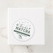 Dank Matcha Bruidsuitnodiging Bedankt  Bedankjes Labels (In situ)