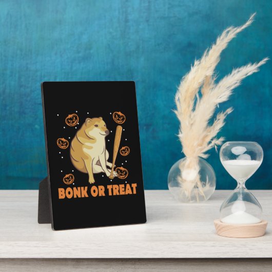 Dank Meme Cheems Halloween Hond Fotoplaat (Zijkant)