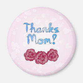 Dank Moeder met Anjer Bloem voor Moederdag Magneet