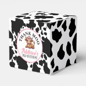 Dank Moo Baby Koe Print Bedankdoosjes (Achterkant)