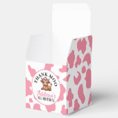 Dank Moo Baby Koe Print Bedankdoosjes (Geopend)