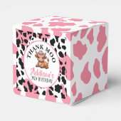 Dank Moo Baby Koe Print Bedankdoosjes (Achterkant)