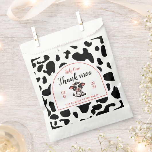 Dank moo dank moo schattig bedankzakje (Geknipt)