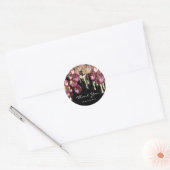 Dank Naam 16e Bruiloft Bal Bruiloftsfeer Goud Mars Ronde Sticker (Envelop)