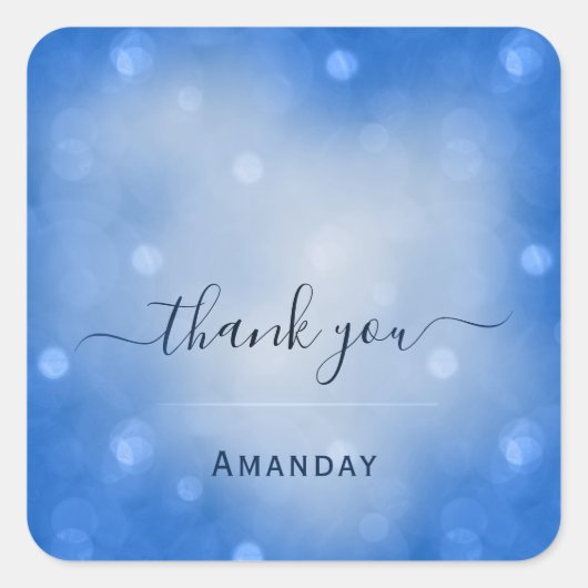 Dank Naam Favor Vrijgezellenfeest Bruiloft Sweet 1 Vierkante Sticker (Voorkant)