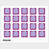 Dank Naam Glitter Bruids Sweet 16e Bes Violet Vierkante Sticker (Vel)