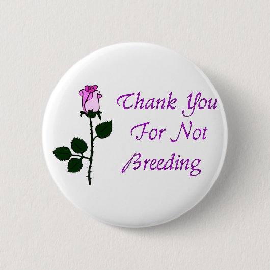 Dank niet-fokdieren ronde button 5,7 cm (Voorkant)